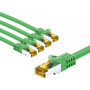 Goobay 69754 RJ45 jungiamasis laidas CAT 6A S/FTP (PiMF), 500 MHz, su CAT 7 laidu, 3 m, žalias (5 vnt.)