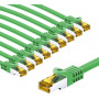 Goobay 69759 RJ45 jungiamasis laidas CAT 6A S/FTP (PiMF), 500 MHz, su CAT 7 laidu, 5 m, žalias (10 vnt.)