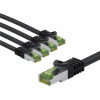 Goobay 69793 CAT 8.1 komutacinis kabelis, S/FTP (PiMF), su GHMT sertifikatu, 5 m, juodas (5 vnt.)
