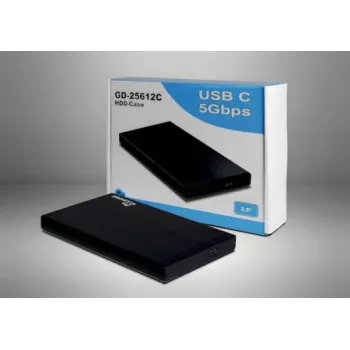 Inter-Tech Argus GD-25612C išorinis HDD dėklas, 2,5″, USB-C