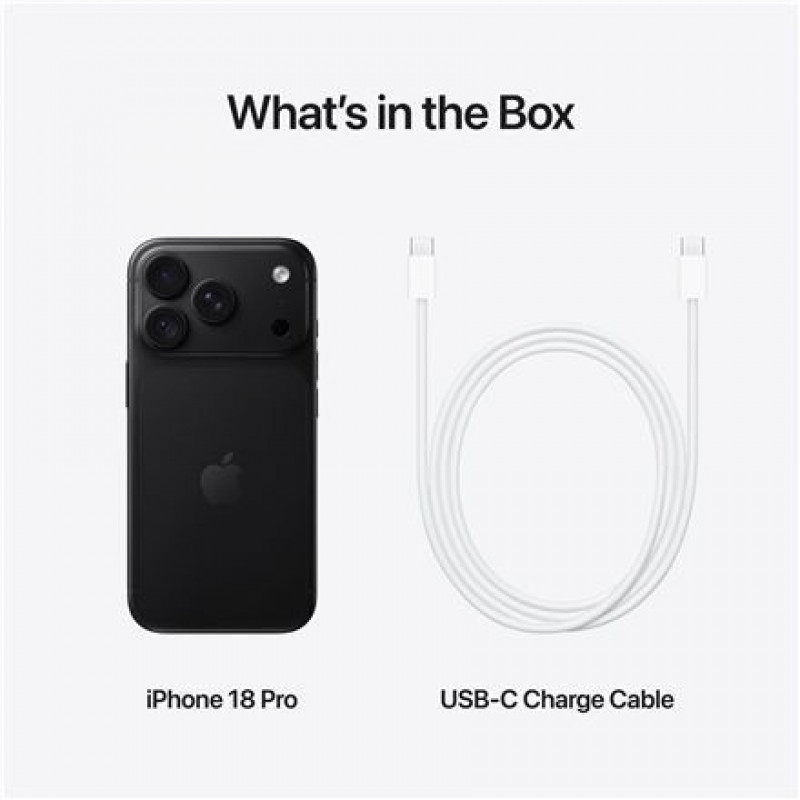 Išmanusis telefonas Apple iPhone 18 Pro, 256 GB, JP eSIM, juodas