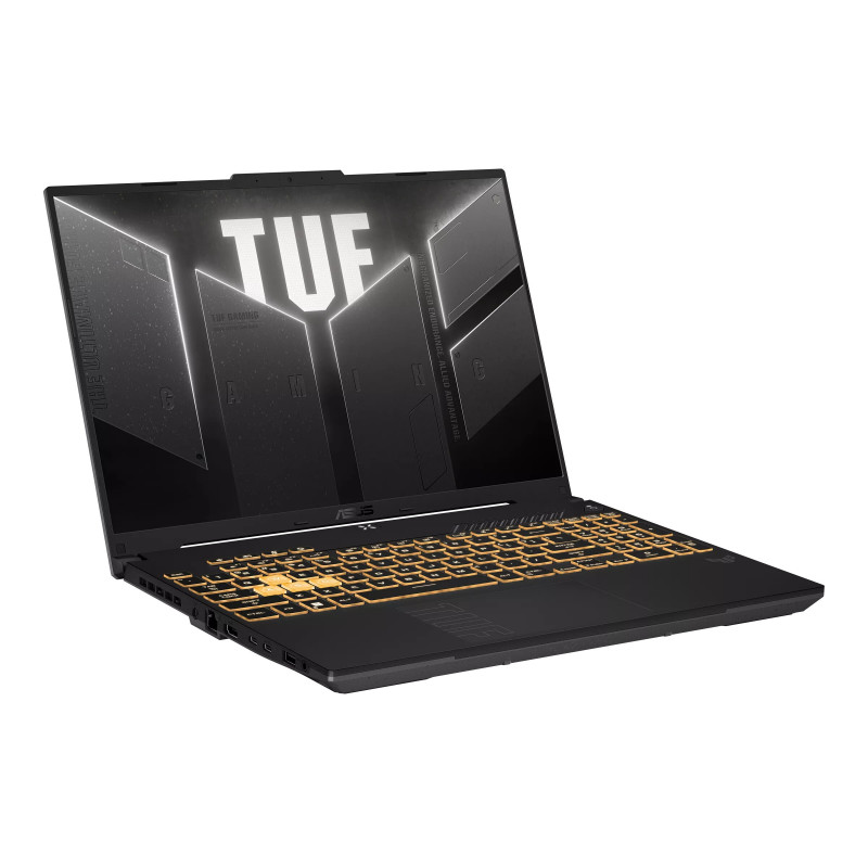 ASUS TUF Gaming F16 FX607VJR-TU305W nešiojamas kompiuteris, Intel Core 5 205H, 16 GB DDR5, 512 GB SSD, GeForce RTX 3050 6 GB, Windows 11 Home, klaviatūra US International, pilkas