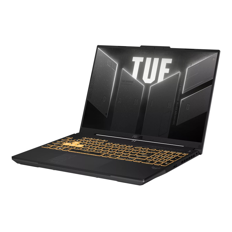 ASUS TUF Gaming F16 FX607VJR-TU305W nešiojamas kompiuteris, Intel Core 5 205H, 16 GB DDR5, 512 GB SSD, GeForce RTX 3050 6 GB, Windows 11 Home, klaviatūra US International, pilkas