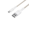WINX LINK Simple USB į Micro USB laidas, nailoninis pynimas, 1 m, baltas