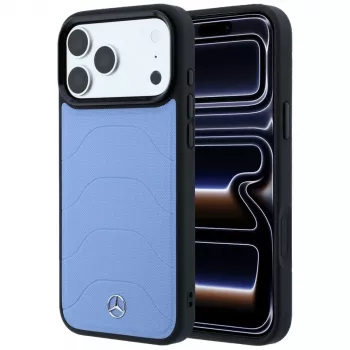 Mercedes Mer008915 odinis tinklelio rašto dėkliukas su Bow Line raštu, MagSafe, tinka iPhone 18 Pro / 17 Pro, mėlynas