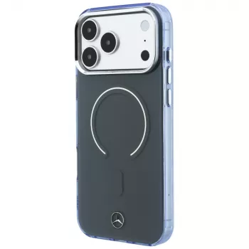 Mercedes Double Layer Iconic Logo MagSafe telefono dėklas, skirtas iPhone 18 Pro Max / 17 Pro Max, antracito spalvos