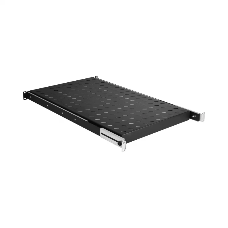 EFB Elektronik 691651ATS.12 ištraukiama lentyna 19″ spintai, 1U, giliai juodos spalvos RAL 9005