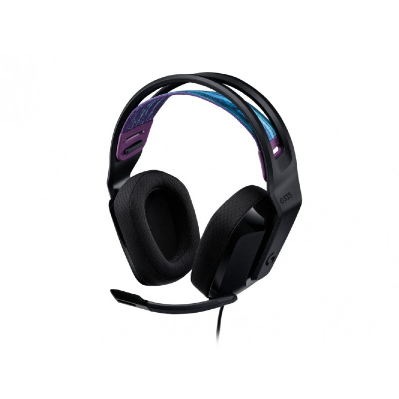 Logitech G335 žaidimų ausinės su mikrofonu ir laidu, 3,5 mm lizdas, juodos