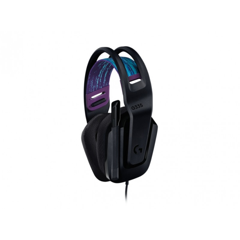 Logitech G335 žaidimų ausinės su mikrofonu ir laidu, 3,5 mm lizdas, juodos