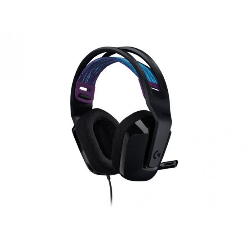 Logitech G335 žaidimų ausinės su mikrofonu ir laidu, 3,5 mm lizdas, juodos