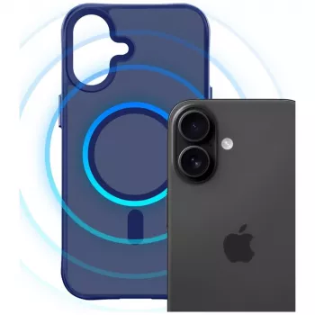 3mk Smoke MagCase telefono dėklas Apple iPhone 17, mėlynas
