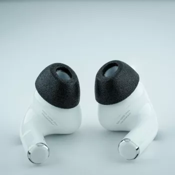 Comply MAX ausinių kamštukai, skirti AirPods Pro, juodi, L dydžio