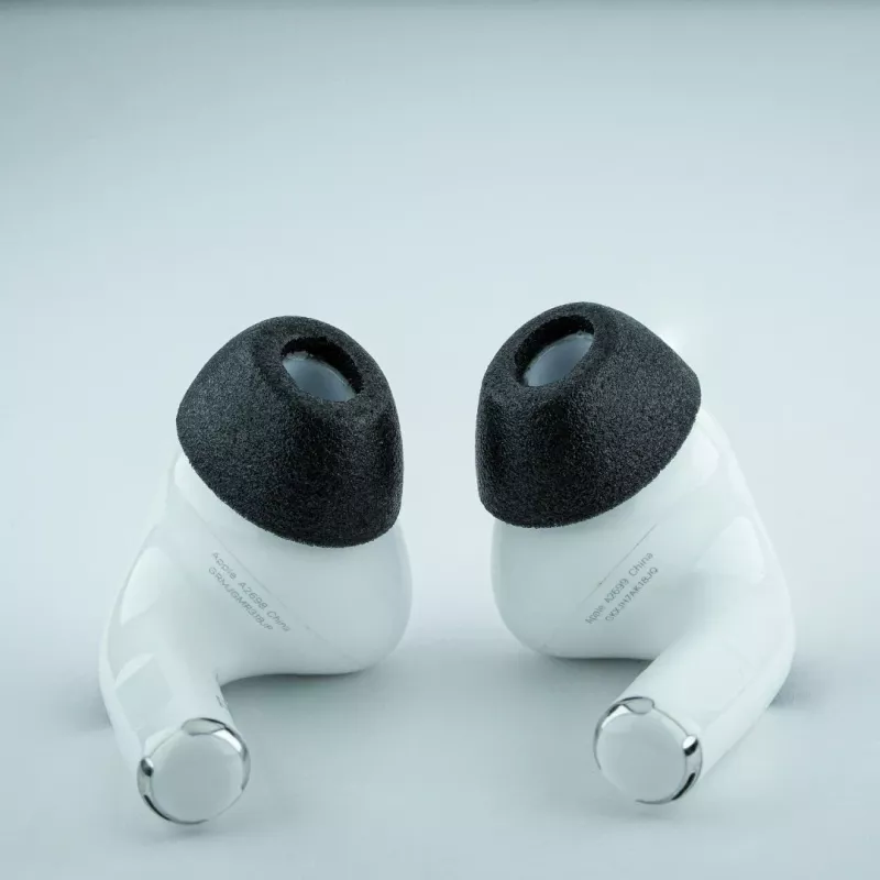 Comply MAX ausinių kamštukai, skirti AirPods Pro, juodi, L dydžio
