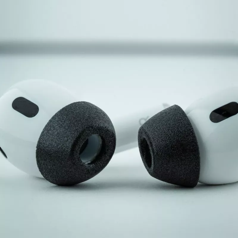 Comply MAX ausinių kamštukai, skirti AirPods Pro, juodi, L dydžio
