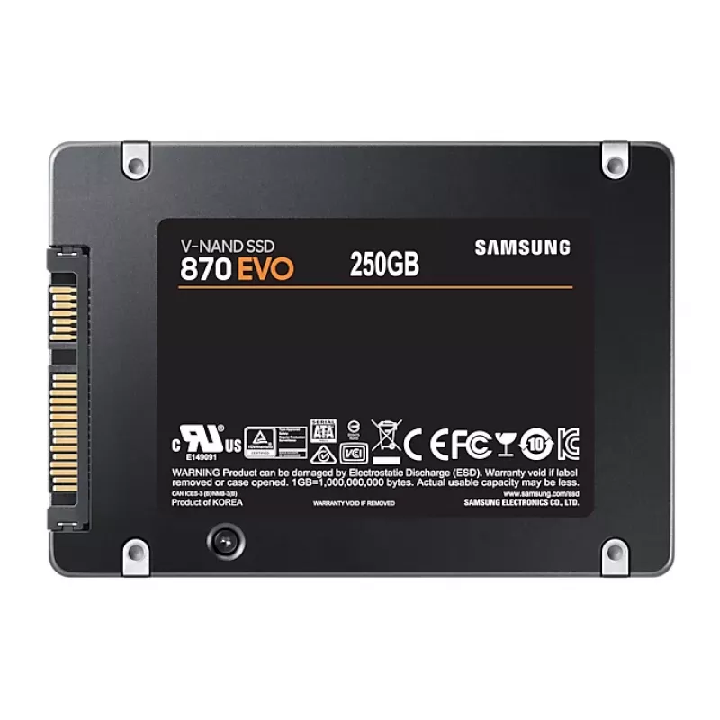 Samsung 870 EVO 250 GB 2,5″ SATA SSD kaupiklis, MZ-77E250BW