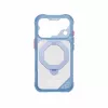 Skinarma Saturn Skin000483 telefono dėklas su MagSafe ir RotatingKick Stand, skirtas iPhone 18 Pro / 17 Pro, mėlynas