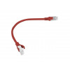 Lanberg PCU6-10CC-0025-R tinklo kabelis RJ45 Cat.6 U/UTP, 0,25 m, raudonas