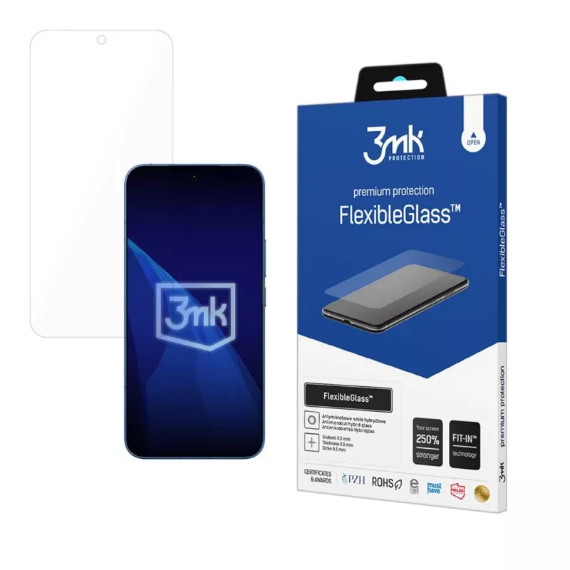3mk FlexibleGlass hibridinė ekrano apsauga Xiaomi 17T Pro, skaidri
