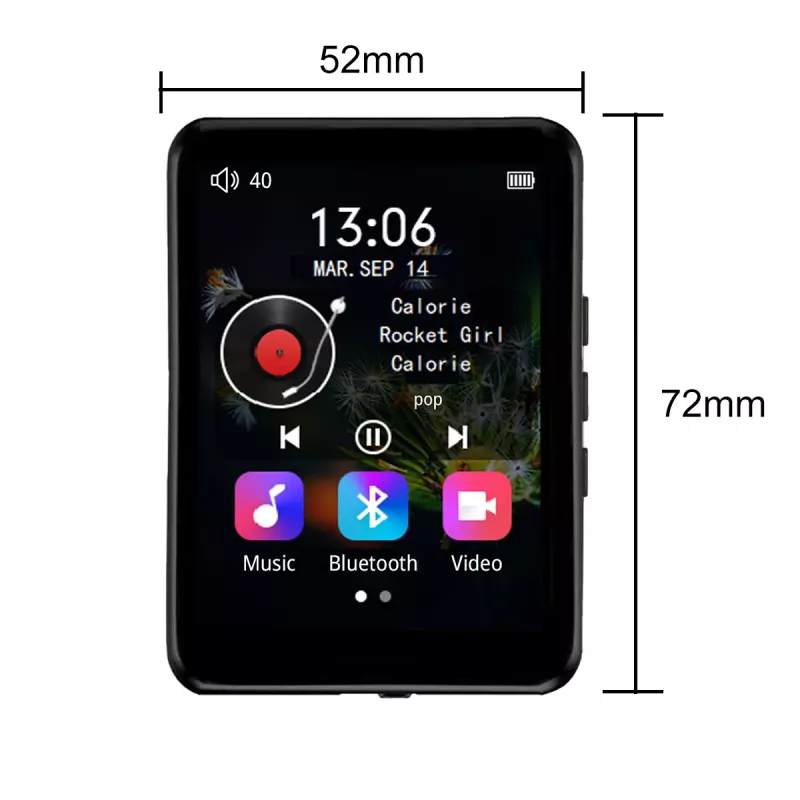 Zenwire Vibe P1 MP3/MP4 grotuvas, nešiojamas