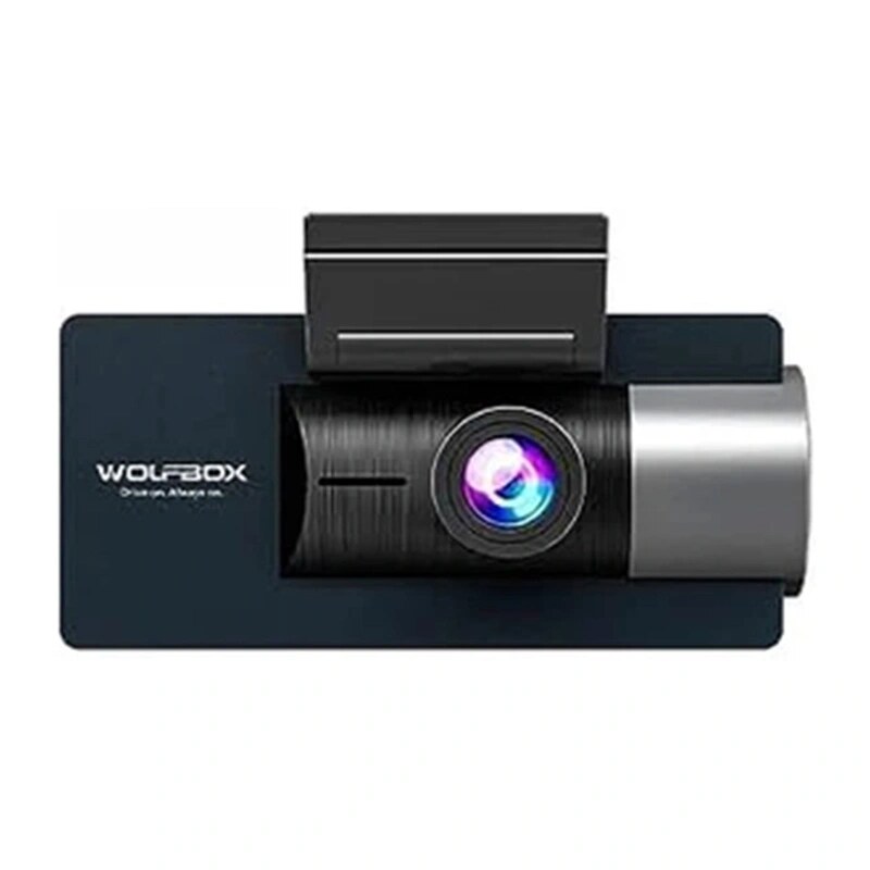 Vaizdo registratorius WOLFBOX i17: 4K priekinė + 2,5K galinė + 1080p salono kamera, Wi-Fi, 64 GB