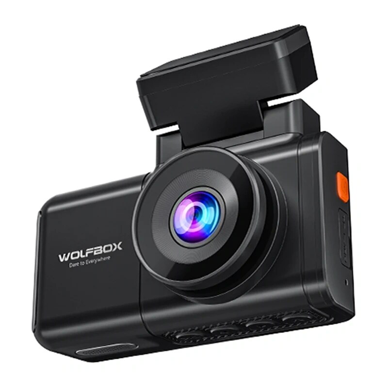 Vaizdo registratorius WOLFBOX X3: 2,5K priekinė + 1080p galinė kamera, Wi-Fi, 64 GB