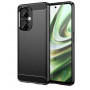 iLike Carbon Case lankstus silikoninis telefono dėklas, skirtas OnePlus Nord CE 3, juodas