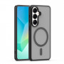 iLike Mag Matt telefono dėklas, skirtas Samsung Galaxy A16 4G / A16 5G / A17 4G / A17 5G su didele kameros išpjova, juodas