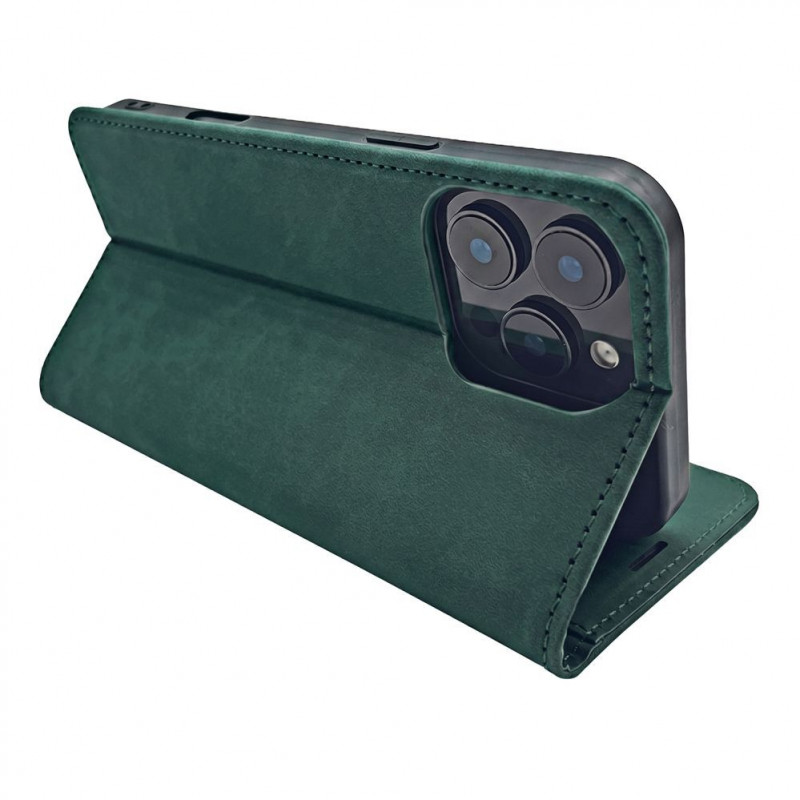 TFO Smart Suede telefono dėklas iPhone 17 Pro Max 6,9 / iPhone 18 Pro Max 6,9, žalias