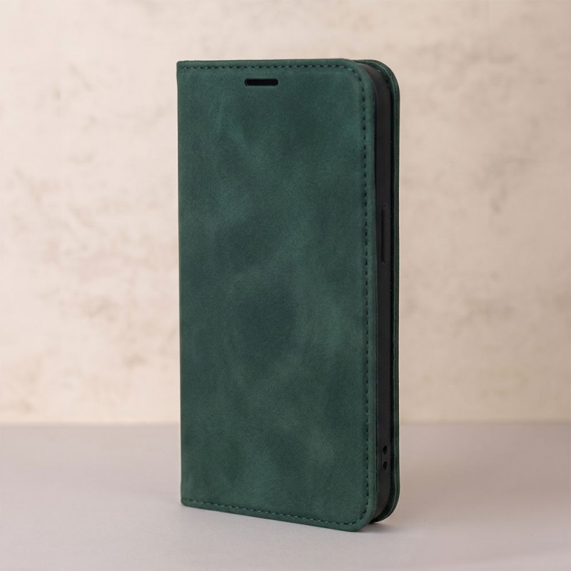 TFO Smart Suede telefono dėklas iPhone 17 Pro Max 6,9 / iPhone 18 Pro Max 6,9, žalias