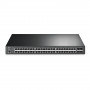 TP-Link JetStream TL-SG3452P valdomas L2/L3 Gigabit Ethernet tinklo komutatorius su PoE, 1U, juodas