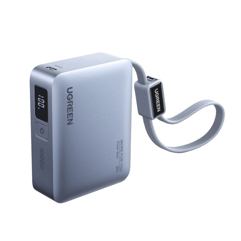 Ugreen PB584 nešiojama baterija 10000 mAh, pilka
