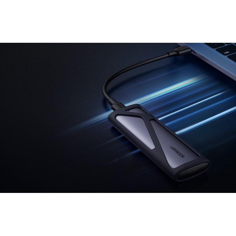 Ugreen CM400 90264 išorinė M.2 SSD dėžutė, USB 3.2 Gen 2, pilka