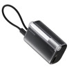 SHARGE Flow 3 nešiojamas įkroviklis, 10 000 mAh, 45 W PD, USB-C kabelis, juodas
