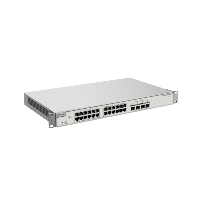 Reyee RG-NBS5200-24GT4XS-P-V2 valdomas PoE komutatorius, 24 prievadai ir 4x SFP+