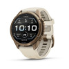 Garmin Fenix 9 Pro 010-04335-26 išmanusis laikrodis, 43 mm, Autumn Gold spalvos titanas, kreminis / pilkas silikoninis dirželis