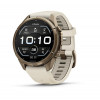 Garmin Fenix 9 Pro 010-04335-26 išmanusis laikrodis, 43 mm, Autumn Gold spalvos titanas, kreminis / pilkas silikoninis dirželis