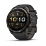Garmin Fenix 9 Pro 010-04337-16 išmanusis laikrodis, 51 mm, Carbon Gray DLC titano korpusas, juodas / pilkas silikoninis dirželis