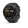 Garmin Fenix 9 Pro 010-04337-16 išmanusis laikrodis, 51 mm, Carbon Gray DLC titano korpusas, juodas / pilkas silikoninis dirželis