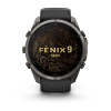 Garmin Fenix 9 Pro 010-04337-16 išmanusis laikrodis, 51 mm, Carbon Gray DLC titano korpusas, juodas / pilkas silikoninis dirželis