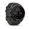Garmin Fenix 9 Pro 010-04337-16 išmanusis laikrodis, 51 mm, Carbon Gray DLC titano korpusas, juodas / pilkas silikoninis dirželis