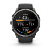 Garmin Fenix 9 Pro 010-04337-16 išmanusis laikrodis, 51 mm, Carbon Gray DLC titano korpusas, juodas / pilkas silikoninis dirželis