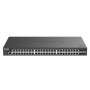 D-Link DGS-1250-52XP išmanusis L3 PoE tinklo komutatorius, 48 x 10/100/1000
