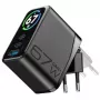 Cellularline TFT Multiport Charger 67 W GaN greitojo įkrovimo įkroviklis, 2 x USB-C, 1 x USB-A