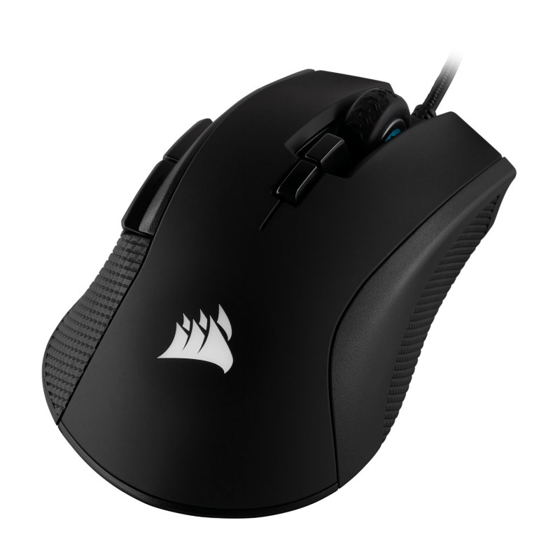 Corsair IRONCLAW RGB CH-9307011-AP pelė žaidėjams, 18000 DPI, juodos spalvos