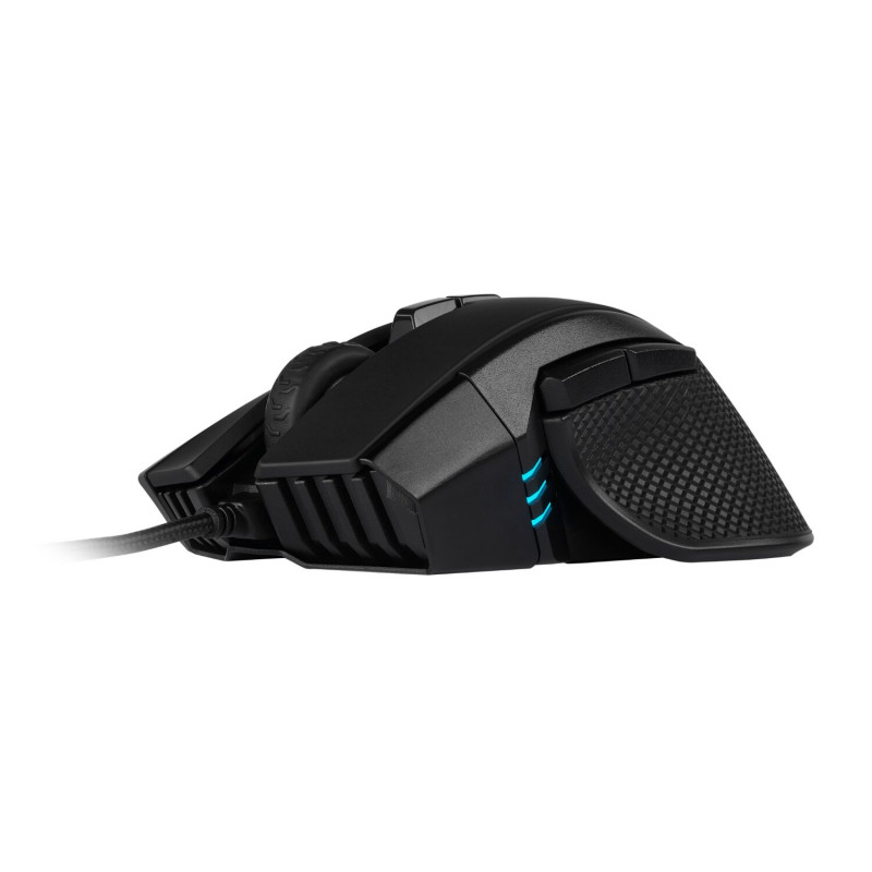 Corsair IRONCLAW RGB CH-9307011-AP pelė žaidėjams, 18000 DPI, juodos spalvos