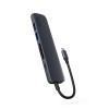 Epico 6in1 Alu USB-C šakotuvas, 8K, Midnight