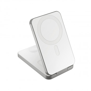 Epico UltraBase 4in1 8000 mAh Stand EF50 nešiojamasis įkroviklis, baltas