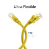 ACT FC1801 U/UTP CAT6A TPE itin lankstus tinklo kabelis su RJ45 kištukais, 1 m, geltonas