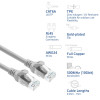 ACT FC1052 itin lankstus U/UTP CAT6A jungiamasis kabelis, TPE, su apsaugotu fiksatoriumi, RJ45, 0,25 m, pilkas