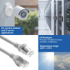 ACT FC1052 itin lankstus U/UTP CAT6A jungiamasis kabelis, TPE, su apsaugotu fiksatoriumi, RJ45, 0,25 m, pilkas